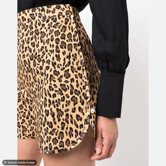 NWOT Adam Lippes High Waisted Short In Printed Cotton Faille - xs - Picture 2 of 3